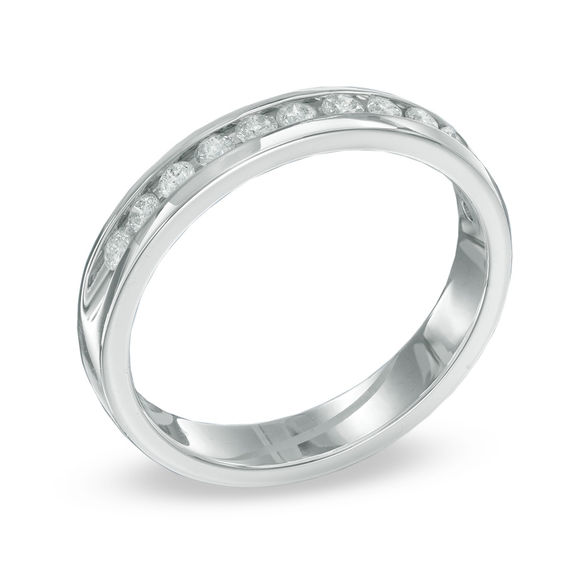 Previously Owned - 3/8 CT. T.w. Diamond Anniversary Band in Sterling Silver