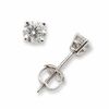 Thumbnail Image 1 of Previously Owned - 1/4 CT. T.W. Diamond Solitaire Stud Earrings in 14K White Gold