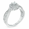 Thumbnail Image 2 of Previously Owned - 1/2 CT. T.W. Princess-Cut Diamond Frame Engagement Ring in 10K White Gold