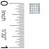 Thumbnail Image 2 of Previously Owned - 1/3 CT. T.W. Composite Princess Diamond Earrings in 14K White Gold