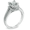 Thumbnail Image 2 of Previously Owned - 1 CT. T.W. Princess-Cut Diamond Vintage-Style Engagement Ring in 14K White Gold