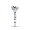 Thumbnail Image 4 of Previously Owned - Ever Us® 2 CT. T.W. Two-Stone Diamond Bypass Anniversary Band in 14K White Gold