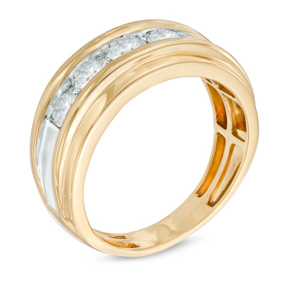 Previously Owned - 7/8 CT. T.w. Diamond Channel Anniversary Band in 10K Two-Tone Gold