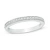 Thumbnail Image 0 of Previously Owned - 1/10 CT. T.W. Diamond Vintage-Style Anniversary Band in 14K White Gold