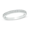 Thumbnail Image 1 of Previously Owned - 1/10 CT. T.W. Diamond Vintage-Style Anniversary Band in 14K White Gold