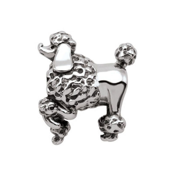 Persona® Sterling Silver Oxidized Poodle Charm