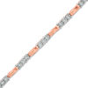 Thumbnail Image 1 of Previously Owned - 1/4 CT. T.W. Diamond Three Stone Bar Bracelet in 10K Rose Gold