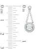 Previously Owned - Unstoppable Love™ 3/8 CT. T.W. Diamond Frame Trapeze Drop Earrings in 10K White Gold