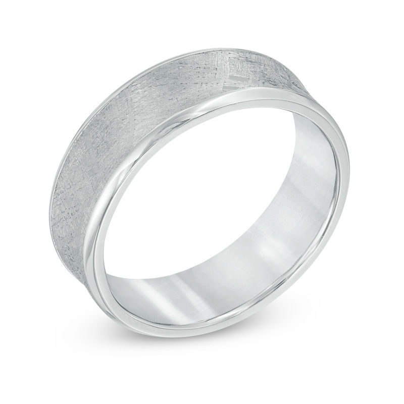 Main Image 2 of Previously Owned - 7.0mm Cobalt and Meteorite Comfort Fit Wedding Band