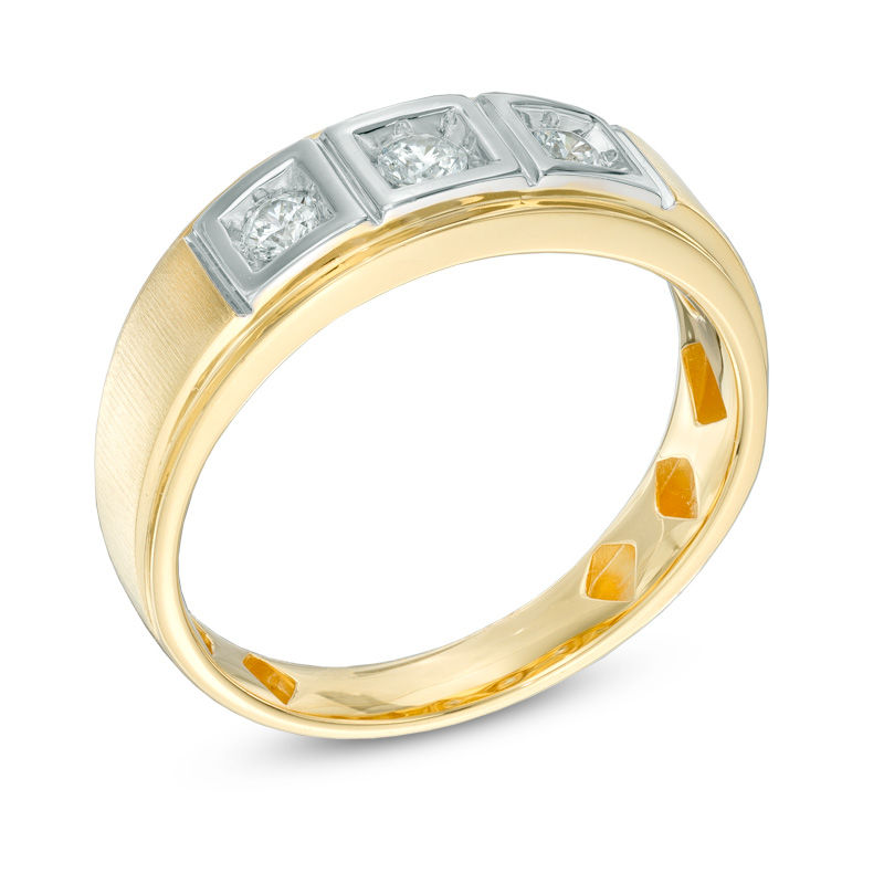 Main Image 2 of Previously Owned - 1/4 CT. T.W. Diamond Three Stone Ring in 10K Gold