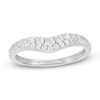 Thumbnail Image 1 of Previously Owned - 1/2 CT. T.W. Diamond Double Row Contour Band in 14K White Gold