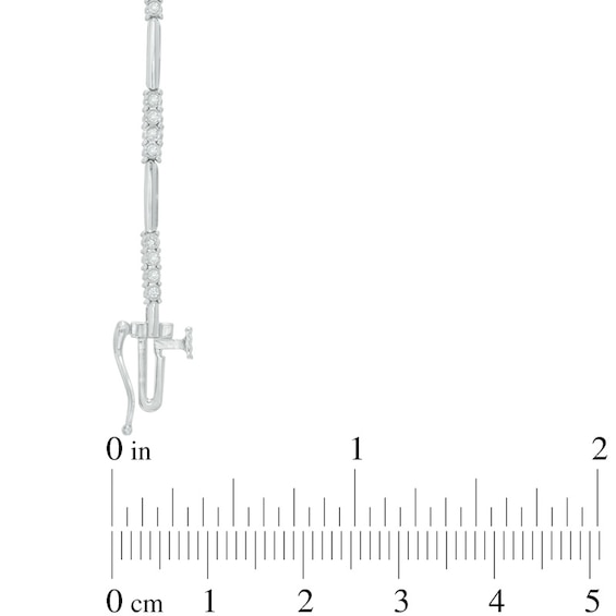 Previously Owned - 1/4 CT. T.w. Diamond Line Bracelet in 10K White Gold