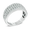 Thumbnail Image 2 of Previously Owned - 1 CT. T.W.  Diamond Five Row Anniversary Band in 14K White Gold (I/SI2)