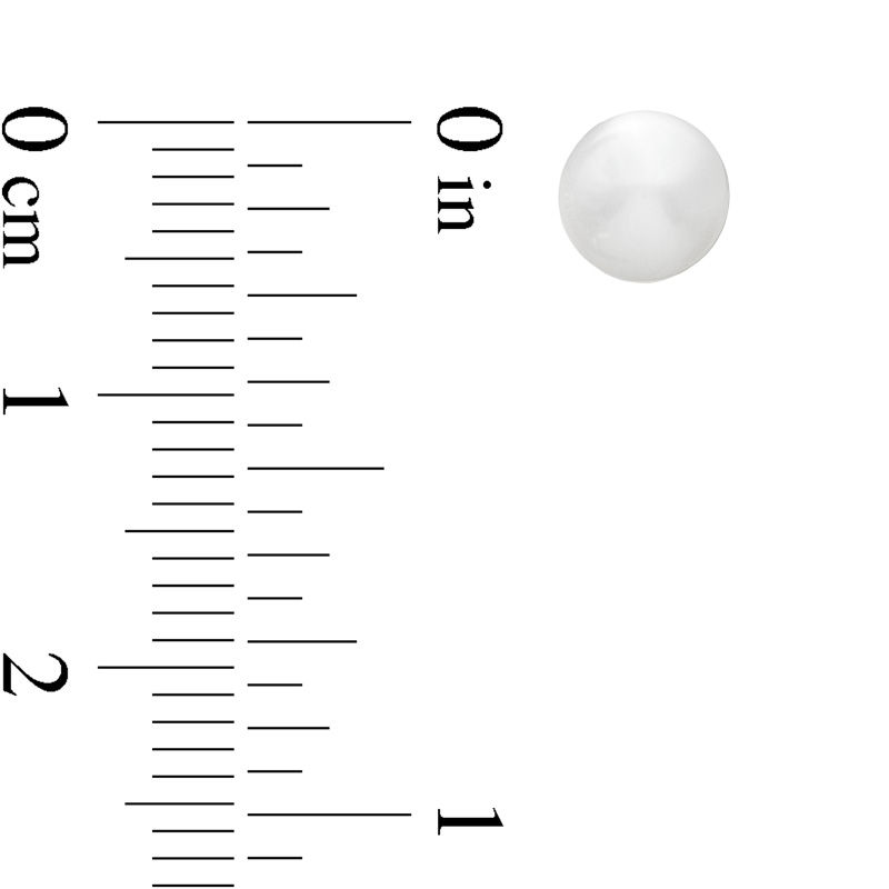 Main Image 2 of Previously Owned-5.0-5.5mm Freshwater Cultured Pearl Stud Earrings in 14K Gold