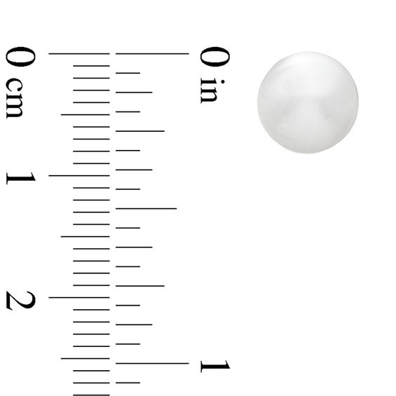 Previously Owned-8.0-8.5mm Freshwater Cultured Pearl Stud Earrings in 14K Gold