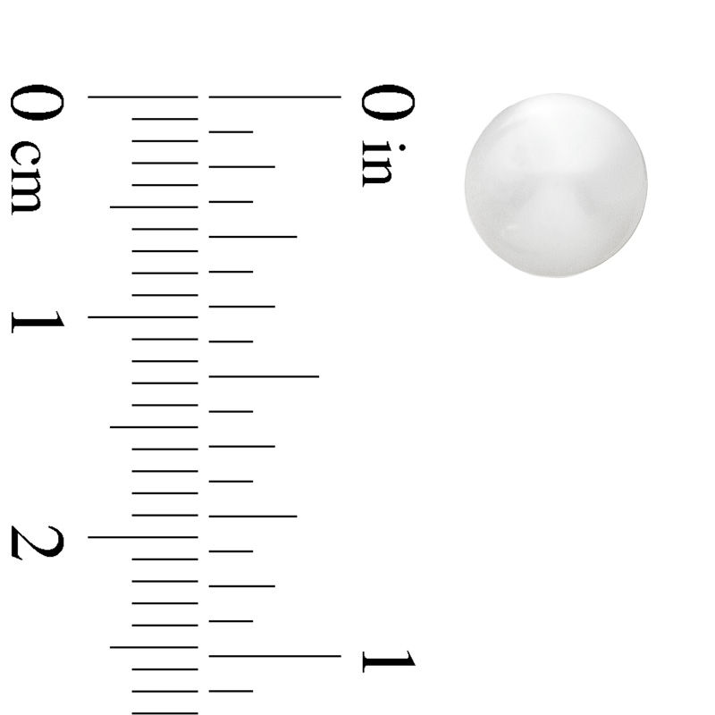 Main Image 2 of Previously Owned-8.0-8.5mm Freshwater Cultured Pearl Stud Earrings in 14K Gold