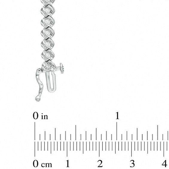 Previously Owned - 1 CT. T.w. Diamond Bracelet in 10K White Gold - 7.25"