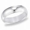 Thumbnail Image 1 of Previously Owned - 6.0mm Comfort Fit Wedding Band in 14K White Gold