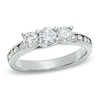 Thumbnail Image 1 of Previously Owned - 1 CT. T.W. Diamond Three Stone Ring in 10K White Gold