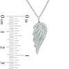 Thumbnail Image 2 of Previously Owned - 1/3 CT. T.W. Diamond Single Wing Pendant in 14K White Gold