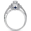Previously Owned - Vera Wang Love Collection 3/4 CT. T.W. Diamond Frame Engagement Ring in 14K White Gold