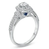 Previously Owned - Vera Wang Love Collection 3/4 CT. T.W. Diamond Frame Engagement Ring in 14K White Gold