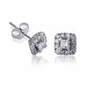 Thumbnail Image 1 of Previously Owned - 5/8 CT. T.W. Diamond Square Frame Stud Earrings in 14K White Gold