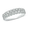 Thumbnail Image 1 of Previously Owned - 1 CT. T.W. Diamond Double Row Anniversary Band in 14K White Gold