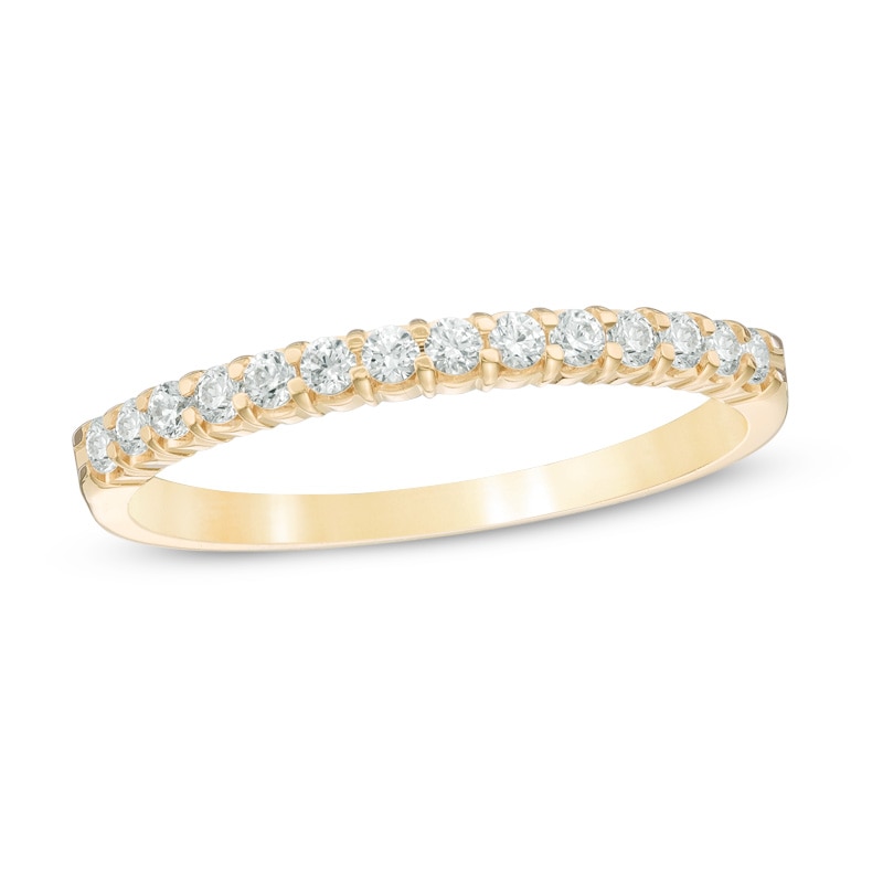 Main Image 1 of Previously Owned - 1/4 CT. T.W. Diamond Band in 14K Gold