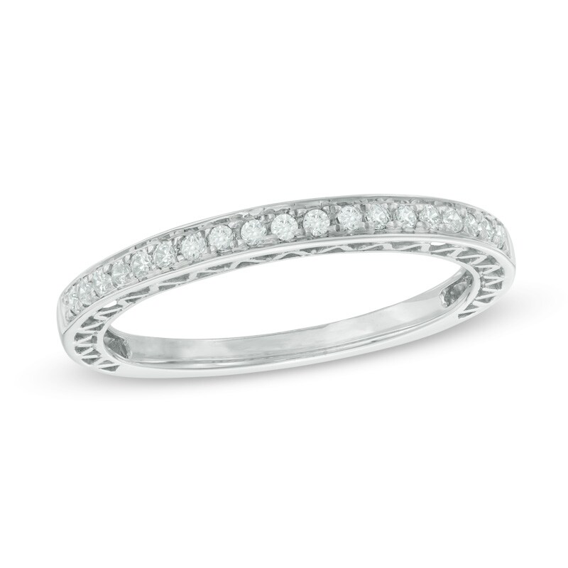 Main Image 1 of Previously Owned - 1/6 CT. T.W. Diamond Anniversary Band in 10K White Gold