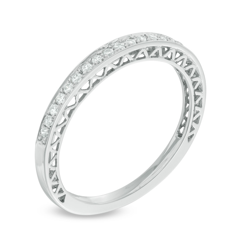 Main Image 2 of Previously Owned - 1/6 CT. T.W. Diamond Anniversary Band in 10K White Gold
