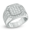Thumbnail Image 2 of Previously Owned - 2 CT. T.W. Diamond Cluster Octagonal Frame Ring in 10K White Gold