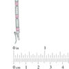 Thumbnail Image 2 of Previously Owned - Lab-Created Pink Sapphire and White Sapphire Line Bracelet in Sterling Silver and 18K Rose Gold Plate - 7.25"