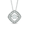 Thumbnail Image 1 of Previously Owned - 1/3 CT. T.W. Diamond Linear Three Stone Pendant in 10K White Gold