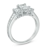 Thumbnail Image 2 of Previously Owned - 1-1/2 CT. T.W. Emerald-Cut Diamond Past Present Future® Ring in 14K White Gold (I/I1)