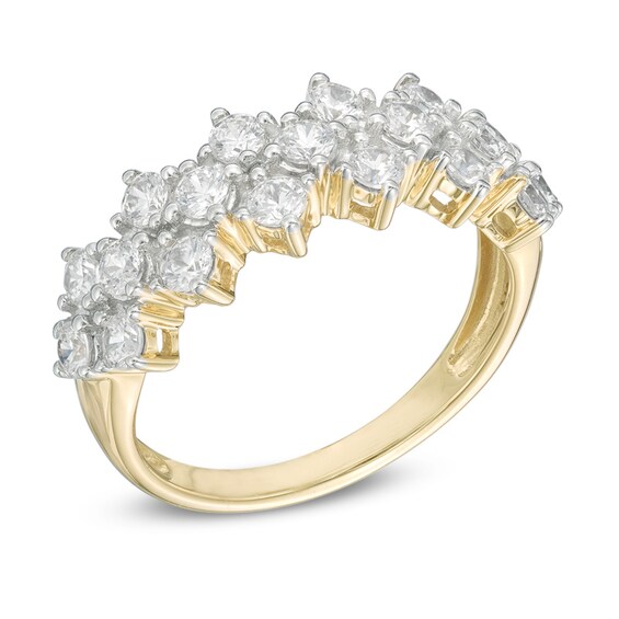 Previously Owned - 1 CT. T.w. Diamond Triple Row Anniversary Ring in 10K Gold