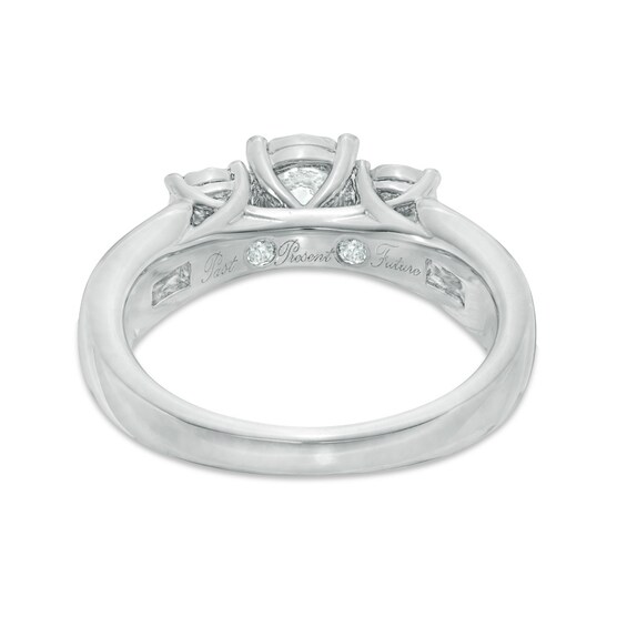 Previously Owned - 1 CT. T.w. Diamond Miracle Past Present FutureÂ® Engagement Ring in 10K White Gold