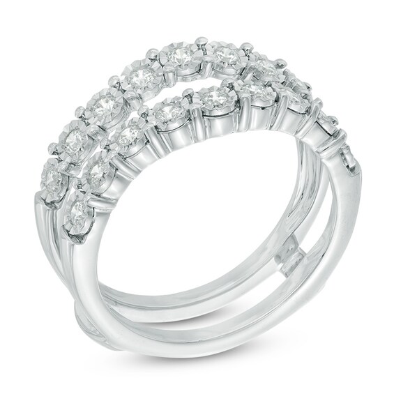 Previously Owned - 1/2 CT. T.w. Diamond Solitaire Enhancer in 14K White Gold