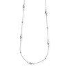 Thumbnail Image 1 of Previously Owned - Diamond-Cut Station Necklace in 14K White Gold - 17"