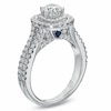 Thumbnail Image 3 of Previously Owned - Vera Wang Love Collection 1-1/2 CT. T.W. Diamond Frame Split Shank Engagement Ring in 14K White Gold