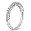 Thumbnail Image 3 of Previously Owned - Vera Wang Love Collection 1/2 CT. T.W. Diamond Three Row Anniversary Band in 14K White Gold