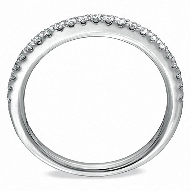 Main Image 2 of Previously Owned - Vera Wang Love Collection 1/4 CT. T.W. Diamond Band in 14K White Gold