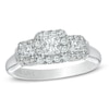 Thumbnail Image 1 of Previously Owned - Vera Wang Love Collection 3/4 CT. T.W. Princess-Cut Diamond Engagement Ring in 14K White Gold
