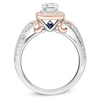 Thumbnail Image 3 of Previously Owned - Vera Wang Love Collection 1 CT. T.W. Emerald-Cut Diamond Engagement Ring in 14K Two-Tone Gold