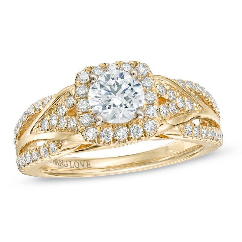 Main Image 1 of Previously Owned - Vera Wang Love Collection 1 CT. T.W. Diamond Engagement Ring in 14K Gold