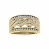 Thumbnail Image 1 of Previously Owned - 1/2 CT. T.W. Round and Baguette Diamond Swirl Band in 10K Gold