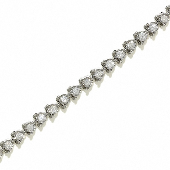 Previously Owned - 2 CT. T.w. Diamond Sparkle Bracelet in 14K White Gold