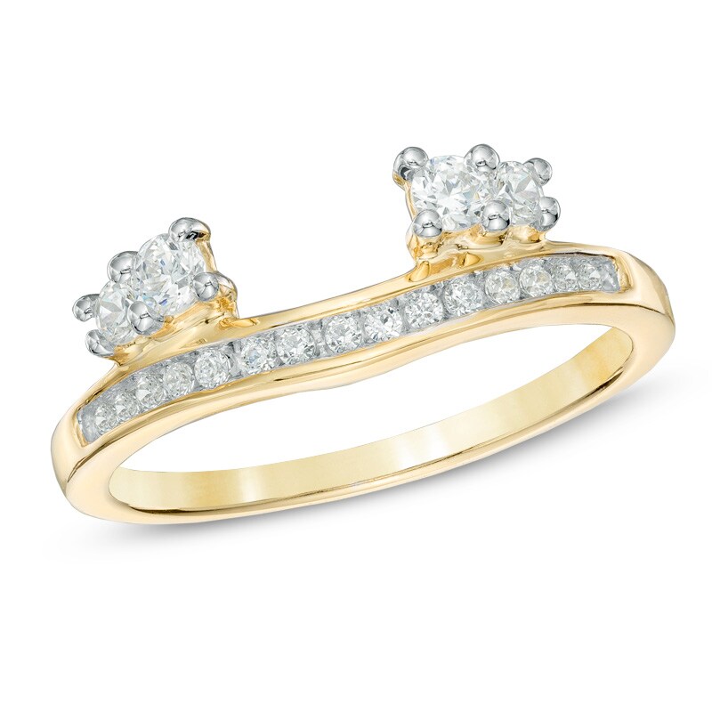 Main Image 1 of Previously Owned - 1/3 CT. T.W. Diamond Solitaire Enhancer in 10K Gold