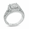 Thumbnail Image 2 of Previously Owned - 1-1/2 CT. T.W. Diamond Frame Braided Shank Engagement Ring in 14K White Gold