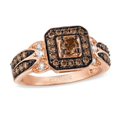 Le Vian Chocolate Diamonds 14k Rose Gold Ring 